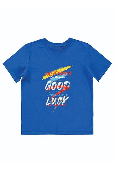 Cevval Băiat - Tricou imprimat GOOD LUCK