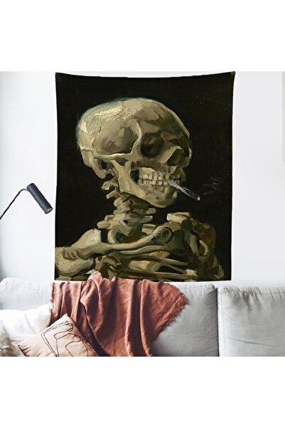 GREENDECOR Καπνιστής κρανίος Βίνσεντ Βαν Γκογκ Τέχνη τοίχου Διακόσμηση τοίχου