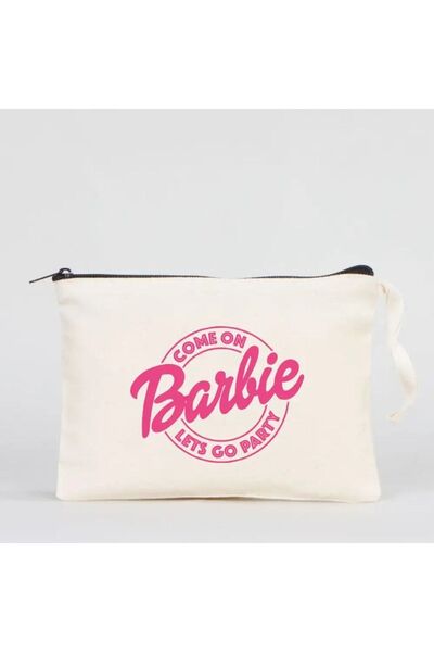 Bikutumutluluk COME ON LETS GO PARTY PINK GIFT MAKEUP BAG CLUTCH
