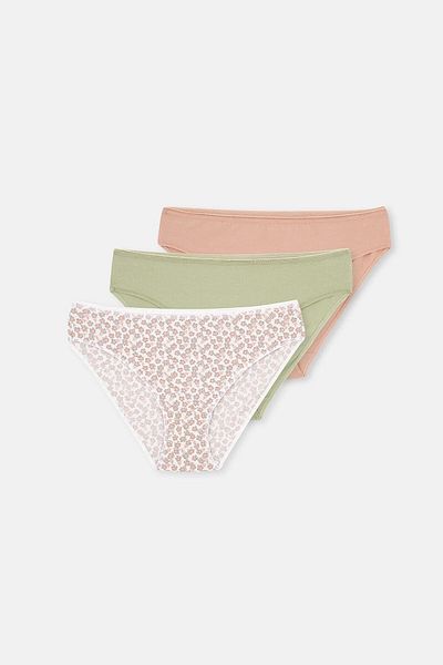 Dagi Gemusterte Damen Slips 3er Set