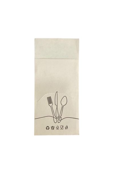 GİZPAK 10x21cm Cardboard Fork Spoon - 1250 PCS