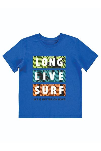 Cevval Băiat - Tricou imprimat LONG LIFE SURF