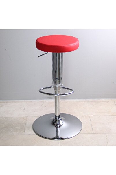 evofisdünyası Tiny Amortisörlü Bar Taburesi Kırmızı