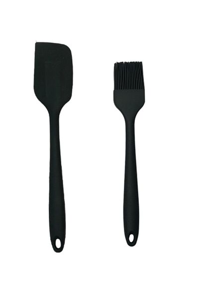 Multiamo Silicone Egg Brush - Spatula Pointed - Gray Set of 2