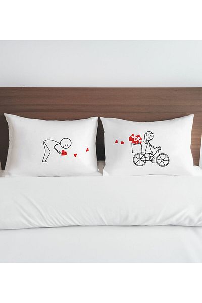 Bk Gift Dear Cotton 2-Piece Pillow Set - 50x70cm Gift Design