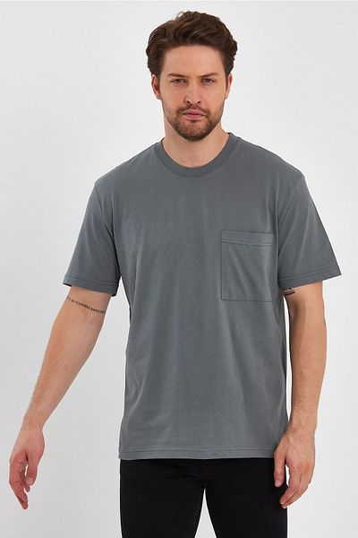 UOMOPARK Μπλουζάκι 2271-2 Single Jersey Relax Basic με τσέπες - 24x1