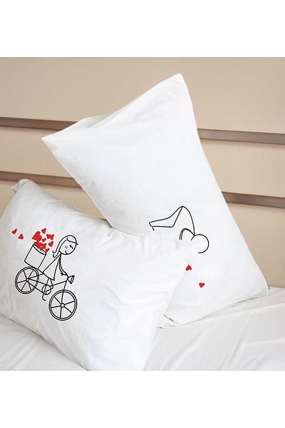 Bk Gift Dear Cotton 2-Piece Pillow Set - 50x70cm Gift Design