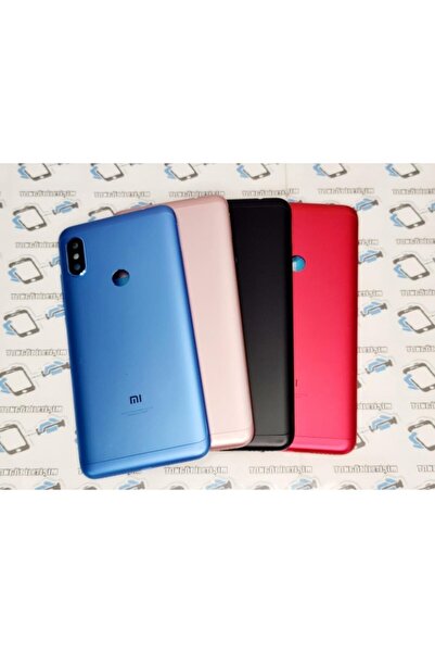 GMR Xiaomi Mi A2 Lite Kasa Orta Çita Arka Pil Batarya Kapağı Siyah