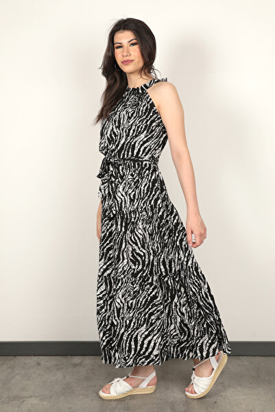 GİYSA Rochie midi de damă cu guler halter