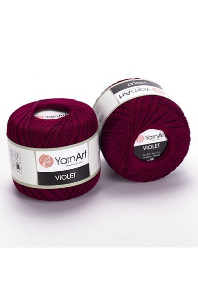 Yarnart Mercerized Lace Thread Plum - 0112