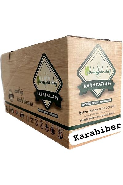 Hacıoğlu baharat Hatay Local Ground Powder Black Pepper 20 Gr X 60 Pieces / Pack