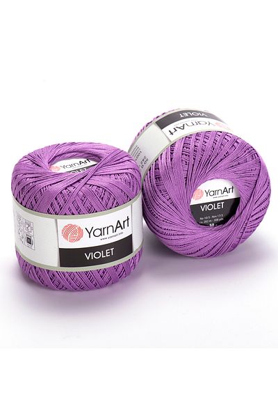 Yarnart Βιολετί - Mercerized Lace Thread Purple-6309