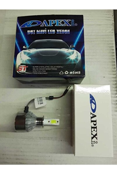APEXİ Xenon H11 Buz Mavi Led Xenon-şimşek Etkili-10800 Lm 12000k
