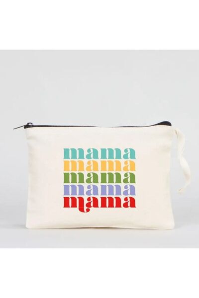 Bikutumutluluk MAMA MOM GIFT MAKEUP BAG CLUTCH PENCIL HOLDER