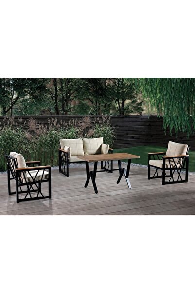 mobilyabazari Açelya Bahçe Mobilyası (salon, Balkon, Cafe Ofis) 2+1+1