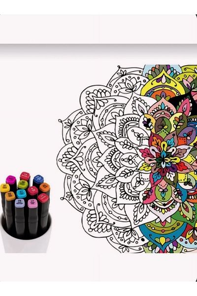 ANI OFİS KIRTASİYE Double Tip Marker Set 36 Colors Felt Pen