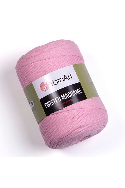 Yarnart Twisted Macrame - Μακραμέ Χέρι Πλεκτό Νήμα Ροζ-762