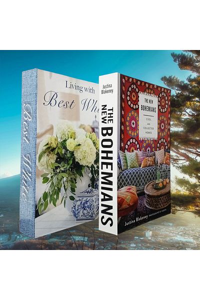 BayCazip Decorative Book Look Box Set of 2 Decorative Book Looking Box
