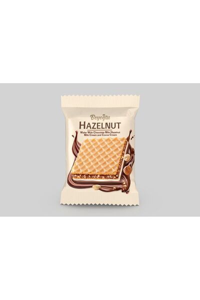 Genel Markalar Hazelnut İçi Fındıklı Altı Sütlü Çikolatalı Gofret 30 Gr*24 Adet