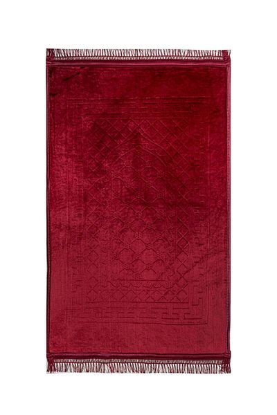 CENTER AVM Bamboo Surface Woven Base Prayer Rug Thick Knee Pain Free Soft Machine Washable Prayer Rug