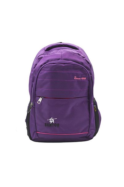Sentor Plum 3 Compartment School and Laptop Backpack