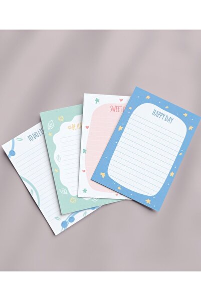 Grdall 4 قطع من لوحة مذكرة صغيرة مقاس A6 - لوحة ملاحظات، لوحة مذكرة، قائمة ال...