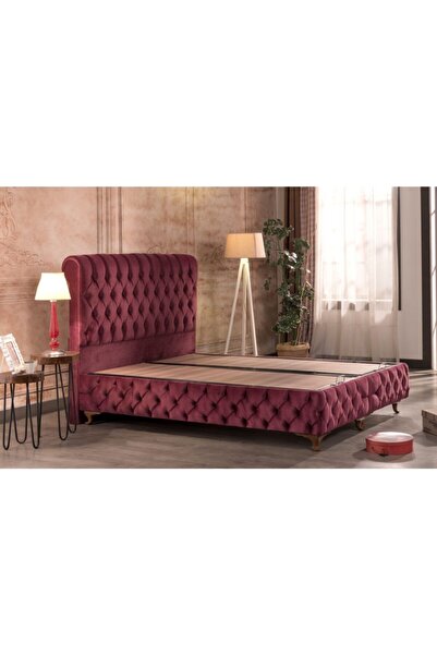 Niva Baza Sandıklı Baza Başlık Set Fiorita Mürdüm Renk