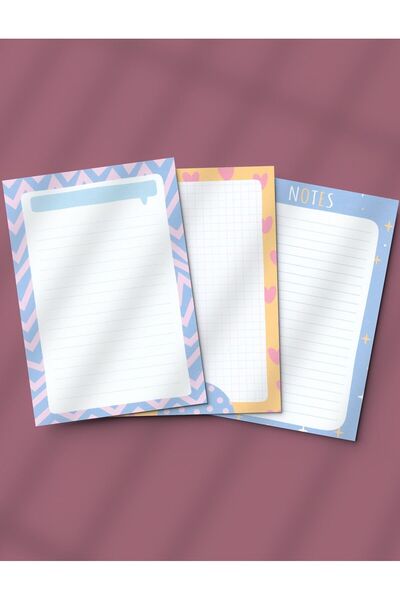 Grdall 3 قطع من لوحة مذكرة صغيرة مقاس A6 - لوحة ملاحظات، لوحة مذكرة، قائمة ال...