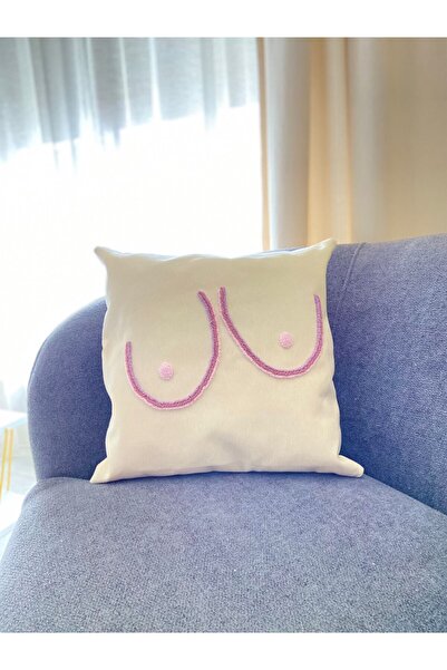 La Vivi Цветна възглавница с бродерия - 42*42 cm