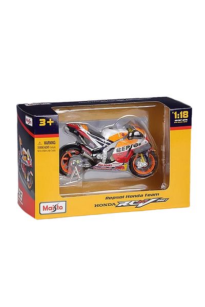 Maisto Honda Rcv 213 2021 1/18 Orange Model Motorcycle
