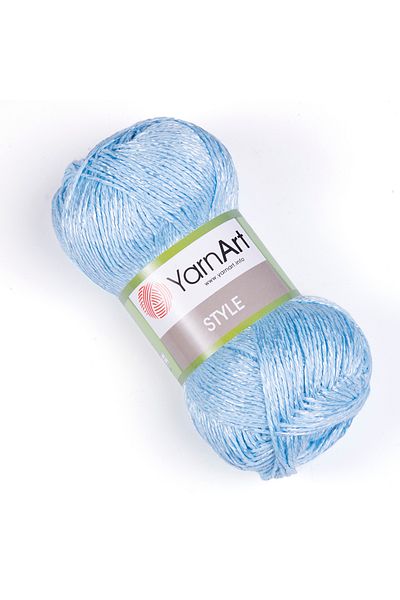 Yarnart Στυλ - Γυαλιστερό Χειροποίητο Νήμα Baby Blue-668