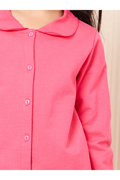 Styli Solid Collared Shirt & Drawstring Pyjama Set