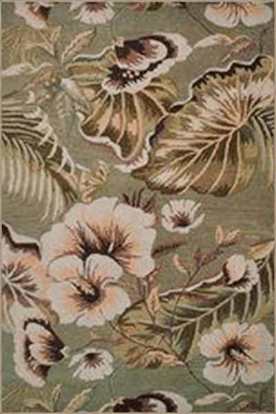 Rugs Modern Halı Covor decorativ modern și creativ cu model floral verde 5026