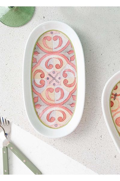 The Mia Dolce Vita 2-Piece Oval Serivis - 21 cm