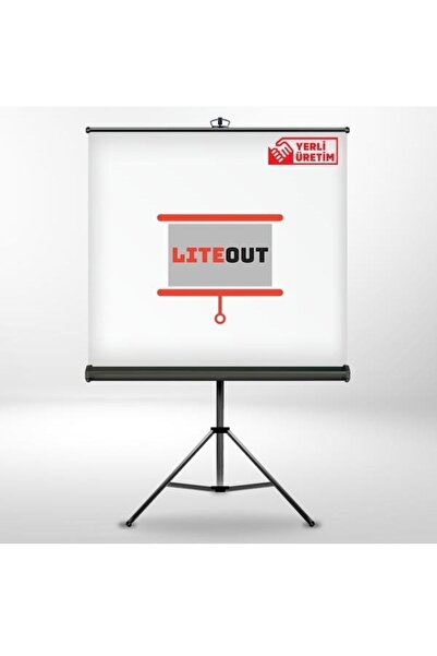 LiteOut 120x90cm Taşınabilir Tripod Ayaklı Projeksiyon Perdesi