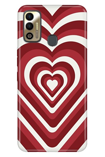 TECNO Spark 7T Uyumlu Kılıf Resimli Desenli Silikon Kalp