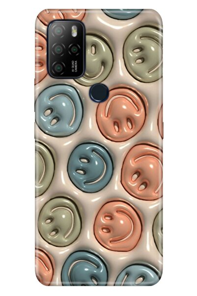 omix X300 - X500 Uyumlu Kılıf Resimli Desenli Silikon Smiling