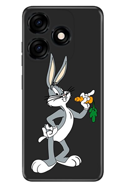 TECNO Spark 10c - Spark 10 4G Uyumlu Kılıf Resimli Desenli Silikon BugsBunny