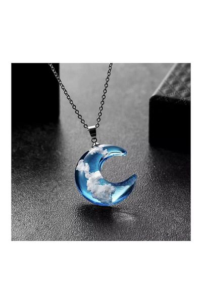 Köstebek Moon And Cloud Chain Necklace