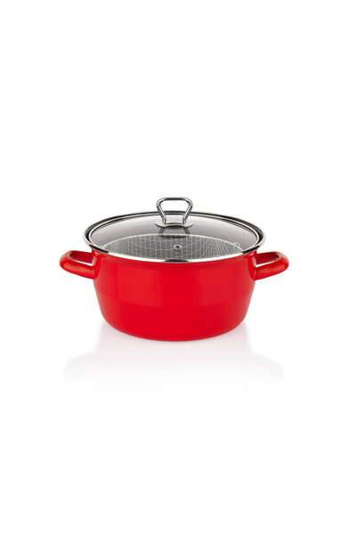 Schafer Çıtır Kızartma Tenceresi Emaye 22 Cm-3 Parça