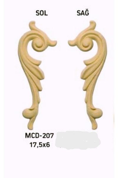 DERYA DESİNG ART Paintable Wooden Sconce No:mcd207 Wood, Furniture Renovation 17.5x6cm