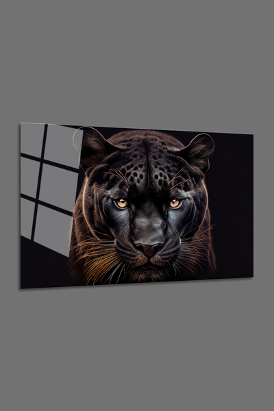 BV DEKOR Οριζόντια Γυάλινη Επιφάνεια Ζωγραφικής Black Panther-Γυάλινη Επιφάνε...