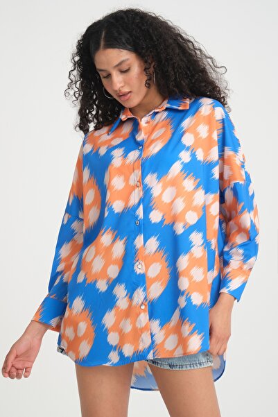 MD trend Жіноча сорочка з візерунком Oversize