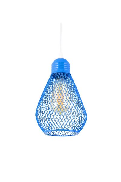 Lambadar Bulb Model Blue Wrought Iron Modern Pendant Lamp Chandelier