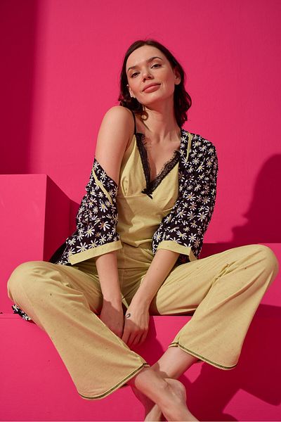 ELİZ HOMEWEAR Set de halat și pijama țesute