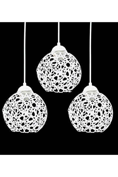 Lambadar Selçuklu Top Motif Yıldız Ferforje Model Retro Rustik Sarkıt Avize