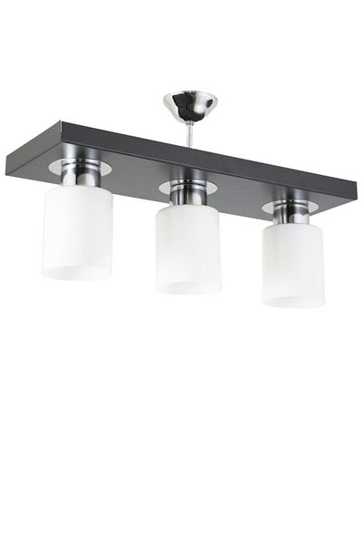 Lambadar Triple Modern Sports Model Rectangular Tray Black Chandelier