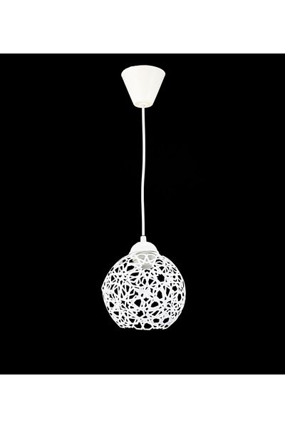 Lambadar Seljuk Ball Motif Star Wrought Iron Model Retro Rustic Pendant Lamp Chandelier