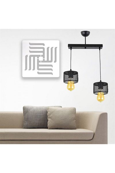 Lambadar Double Cage Model Modern Pendant Lamp Chandelier