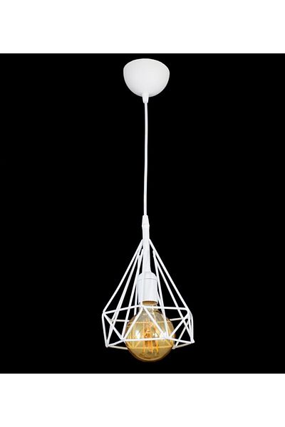 Lambadar Triple White Prism Model Pendant Chandelier